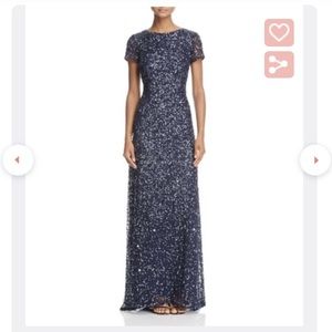 Adrianna Papell sequined gown